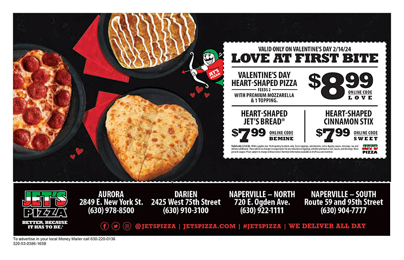 Jet's deals pizza specials