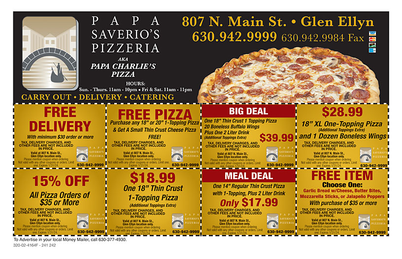 Papas Pizza Coupon by Hometown Savvy – Corvallis Albany OR - Page 1