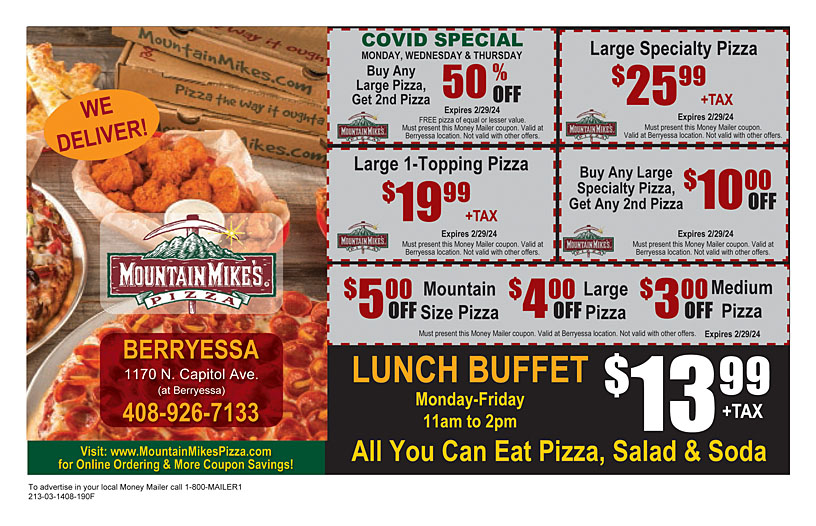 Mountain mike's online pizza coupons