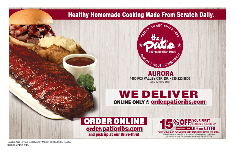 The Patio Coupons & Offers Money Mailer Coupons in Orland Park, IL