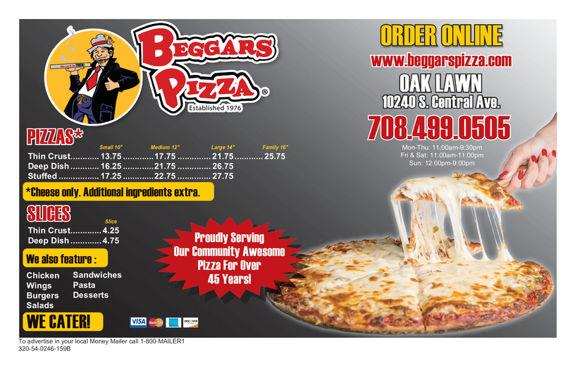 Beggars Pizza - Pizza restaurant in Oak Lawn, IL