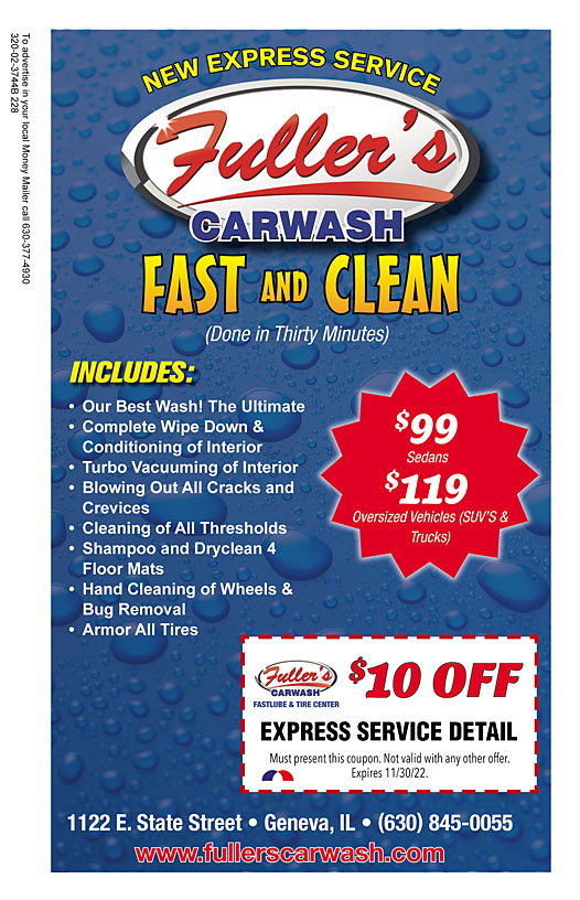 Fuller's Car Wash1 Coupons & Offers Money Mailer Coupons in Geneva, IL