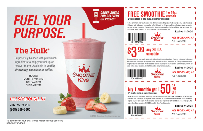 Smoothie King Deals and Coupons - MoneyMailer