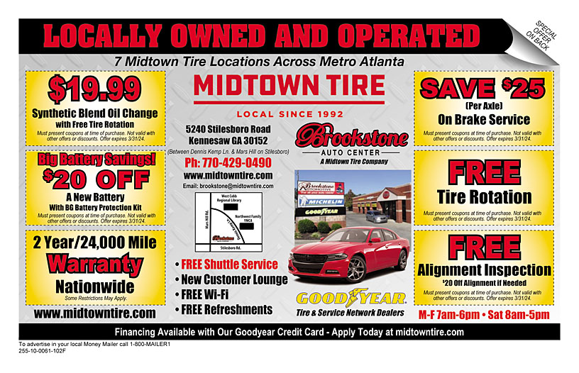 Midtown Tire Coupon Promo Money Mailer