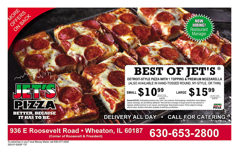 Deals - Jet's Pizza