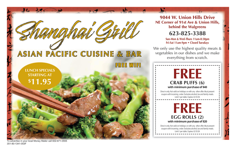 Shanghai Grill Inc - Grill restaurant in Peoria, AZ