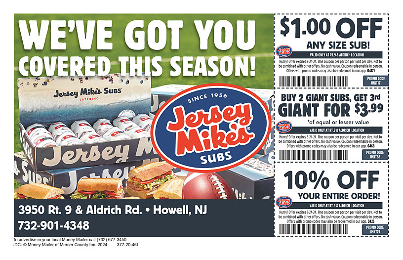 Jersey mike's hot sale subs coupons