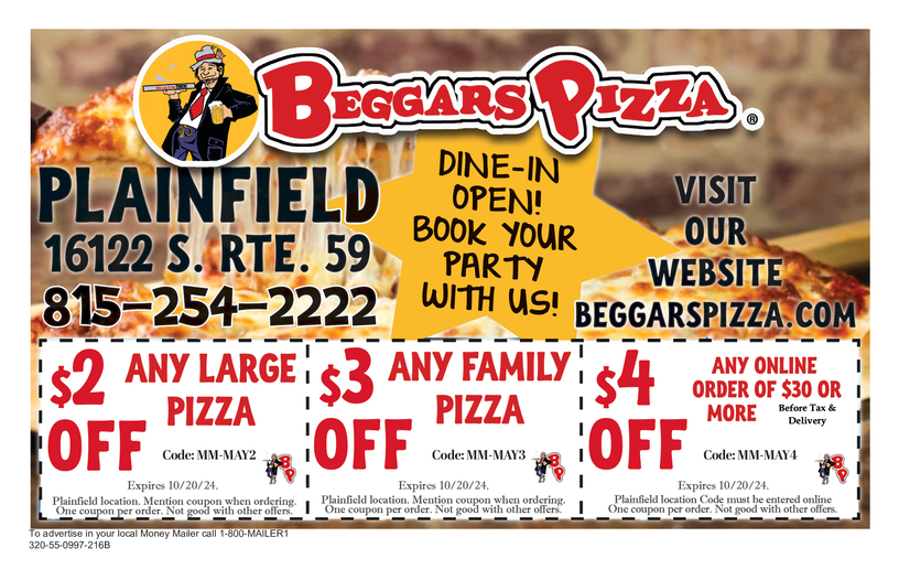 Beggars pizza coupons discount