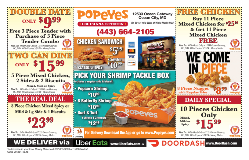 Popeyes deals chicken coupons