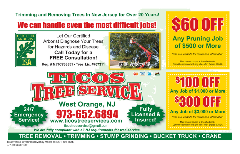 Tico's Tree Service Coupons & Offers Money Mailer Coupons in West