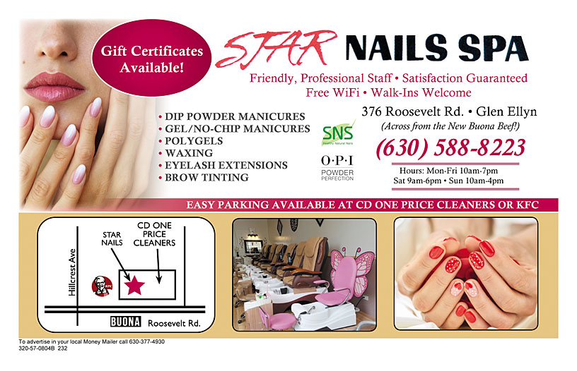Star Nails - Coupon & Promo - Glen Ellyn, IL - Money Mailer