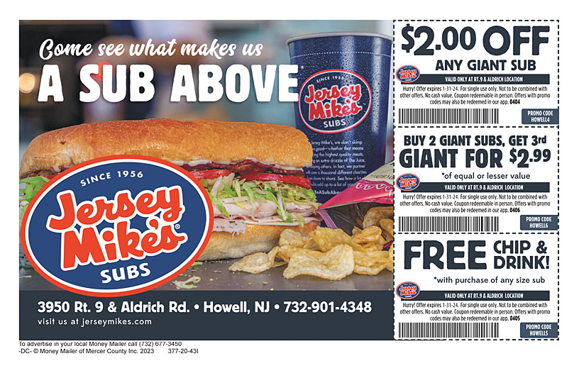 Jersey mike's hot sale coupon