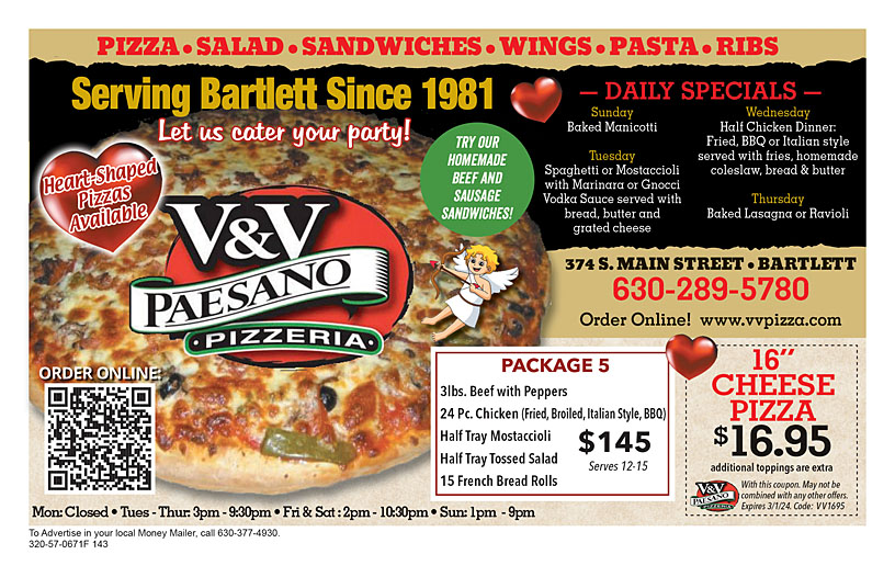 V&v pizza deals