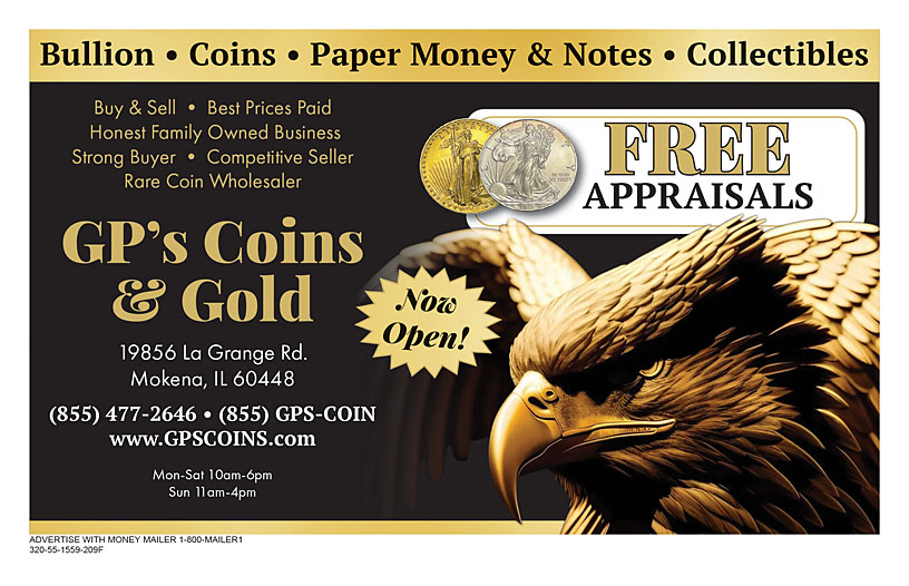 GP s Coins Gold Coupon Promo Mokena IL Money Mailer