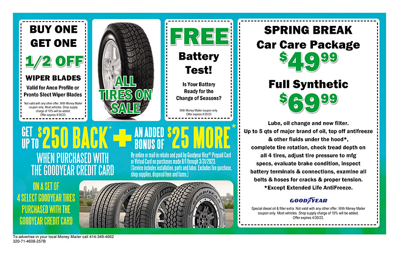 Trust Goodyear Deals and Coupons in Thiensville, WI - Money Mailer